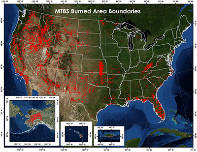 Published MTBS Fires Burned Area Boundaries